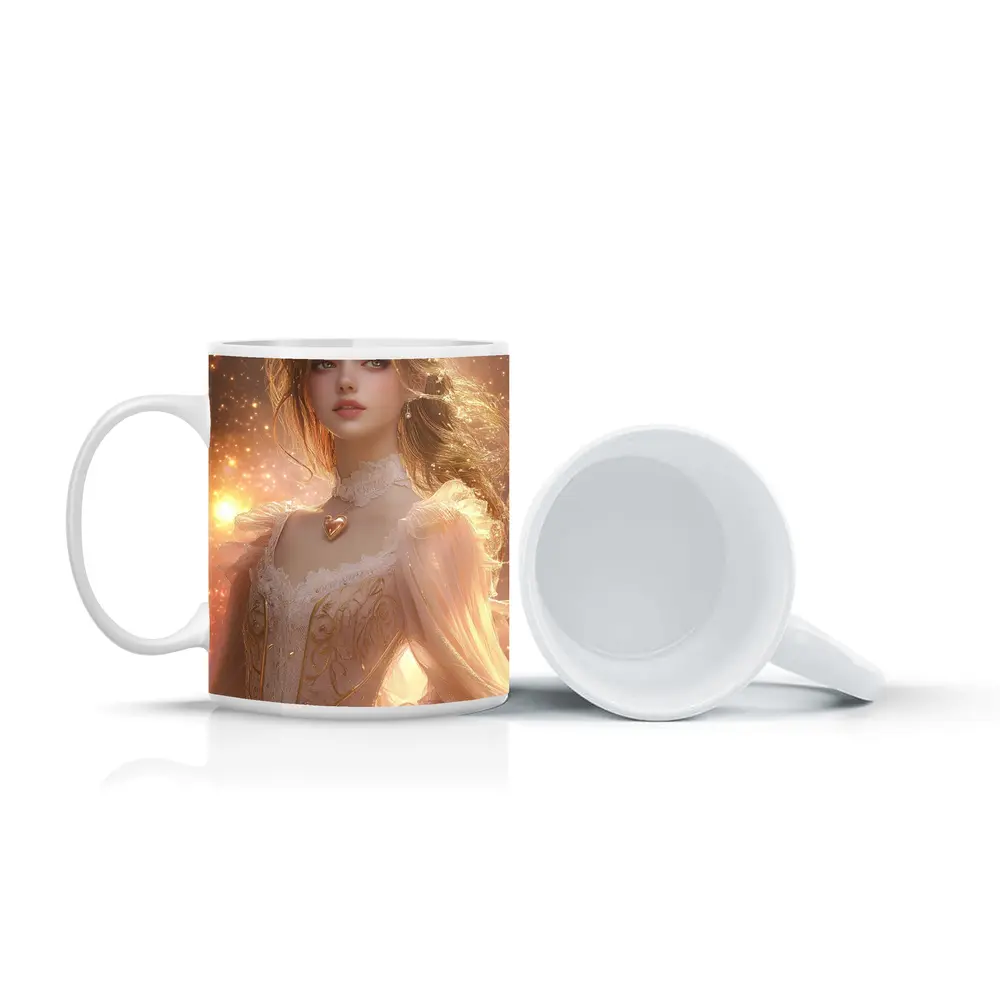 Fantasy Girl Golden Stars Dreamy Pink Gown – Mugs