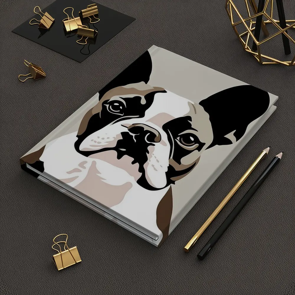 French Bulldog Pop Art Beige Background – Notebooks