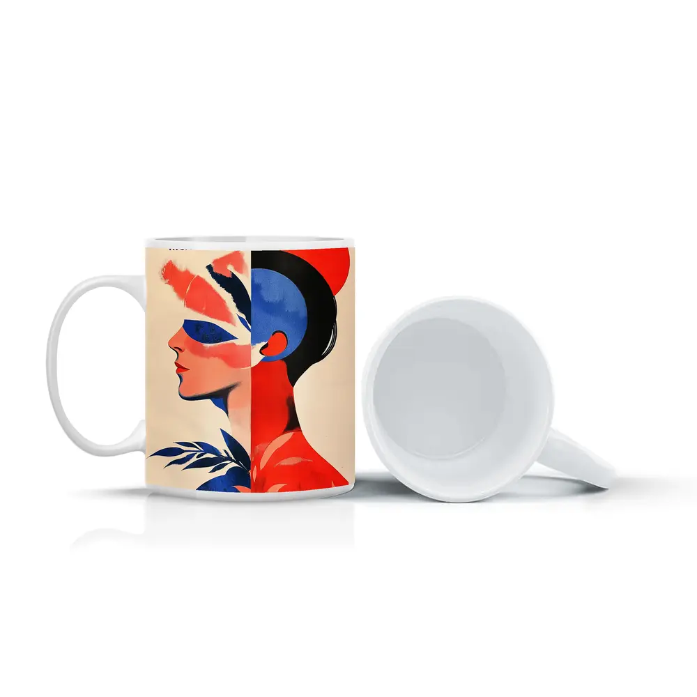 Eat The Rich Woman Political Art Deco – Mugs