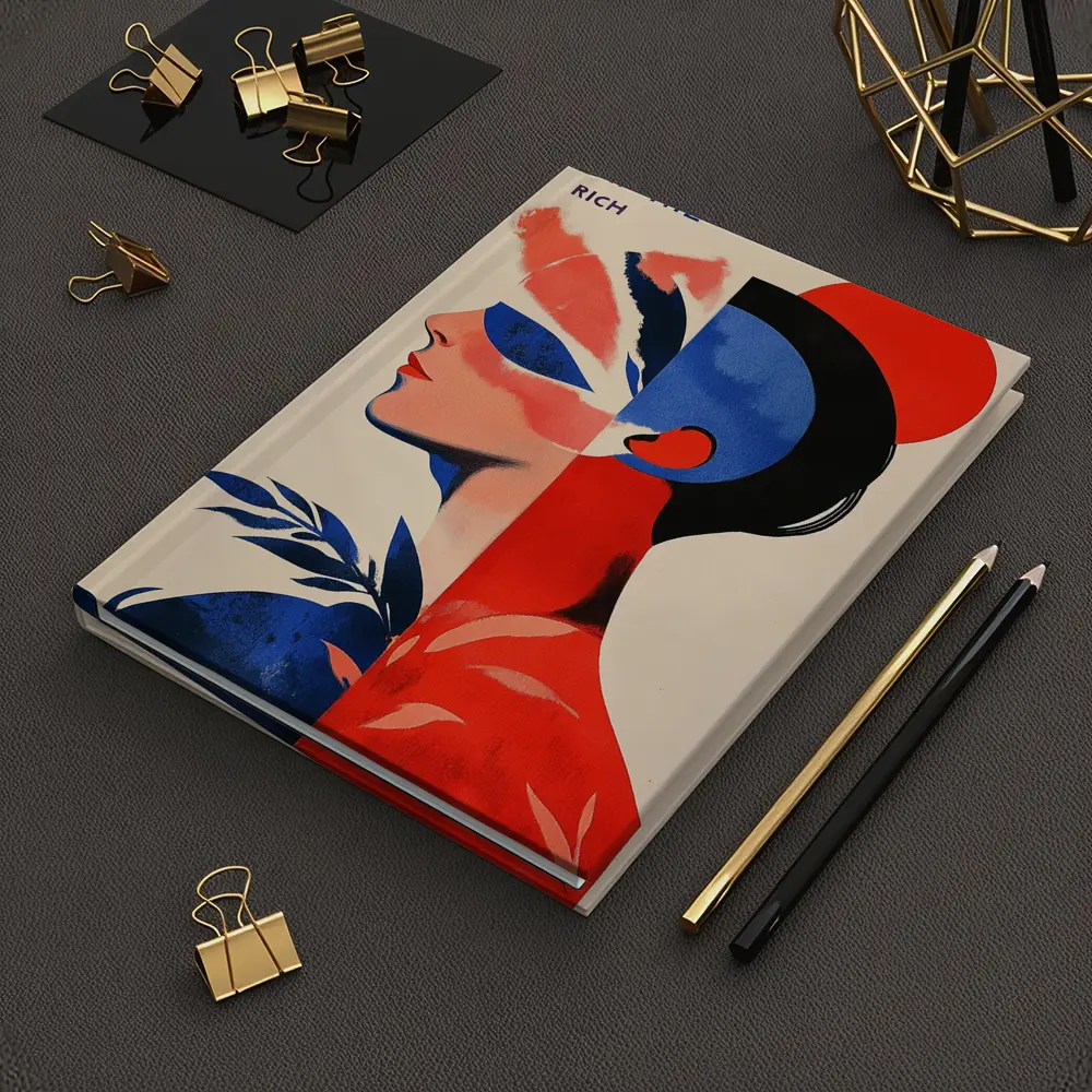 Eat The Rich Woman Political Art Deco – Notebooks