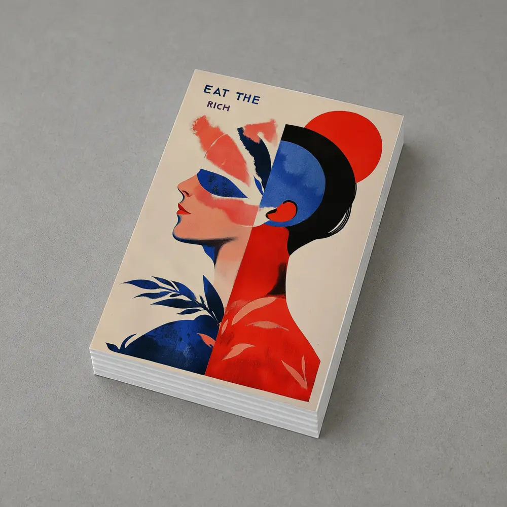 Eat The Rich Woman Political Art Deco – Postcards