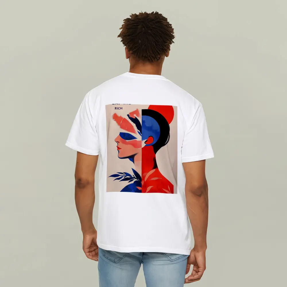 Eat The Rich Woman Political Art Deco – T-Shirts