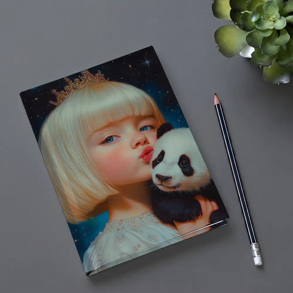 Princess Girl Baby Panda Starry Night – Notebooks