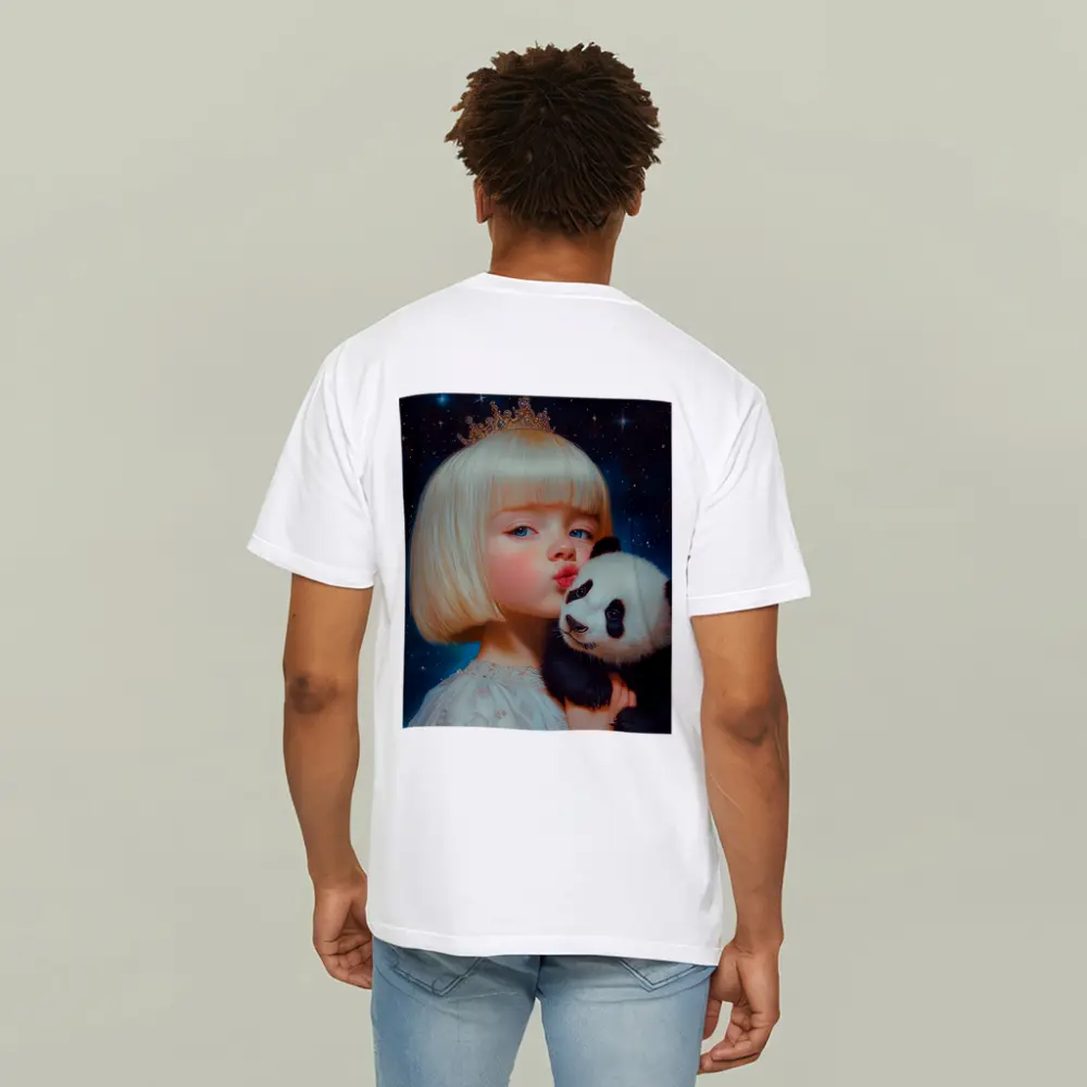 Princess Girl Baby Panda Starry Night – T-Shirts
