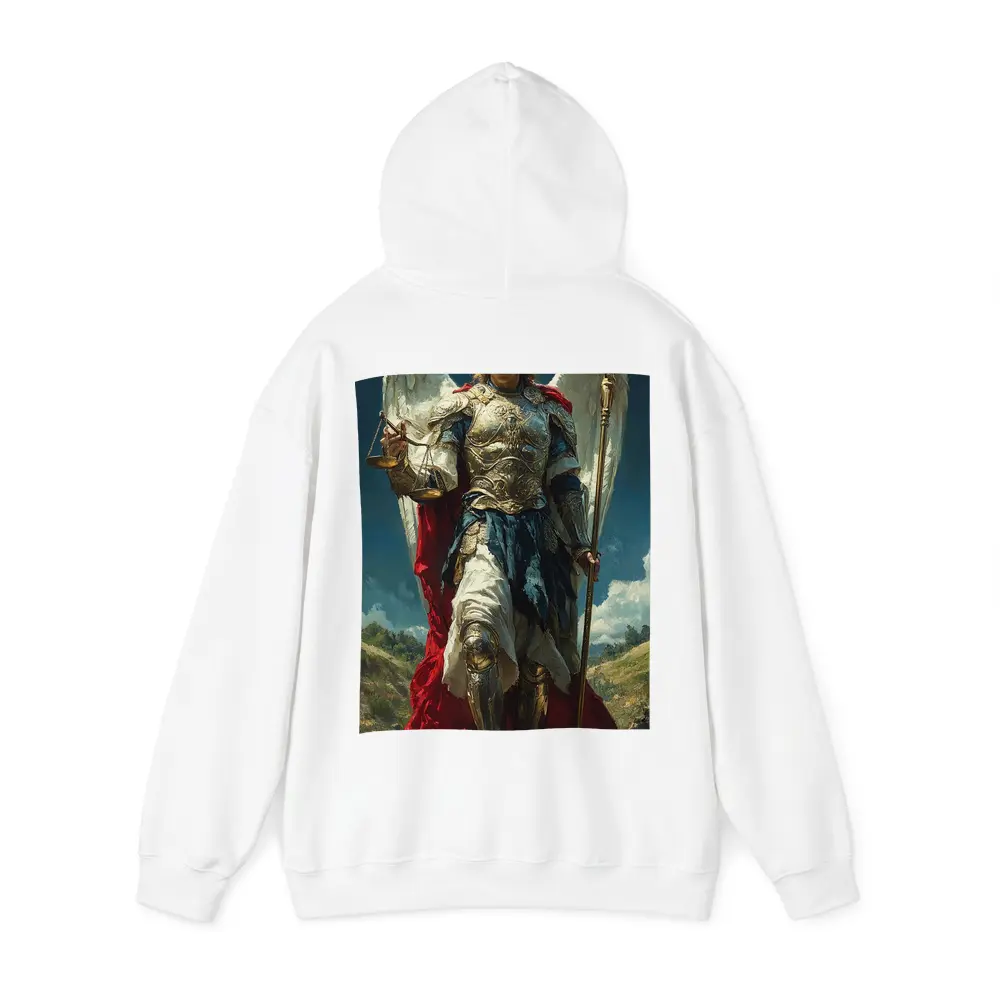Archangel Michael Gold Armor Wings Oil Painting – Hoodies