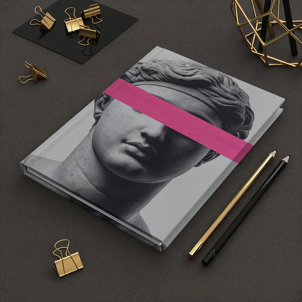 Greek Goddess Statue Pink Bar Pop Art – Notebooks