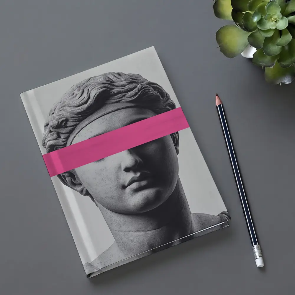 Greek Goddess Statue Pink Bar Pop Art – Notebooks