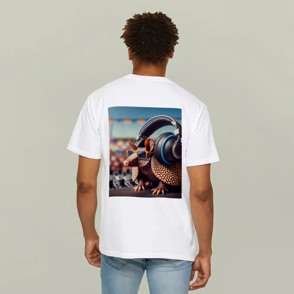 Armadillo DJ Headphones Sunglasses Festival Crowd – T-Shirts