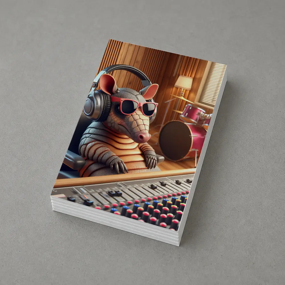 Cool Armadillo Producer In Recording Studio – Postcards
