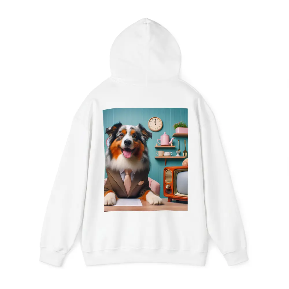 Australian Shepherd Dog Suit Retro Kitchen – Hoodies