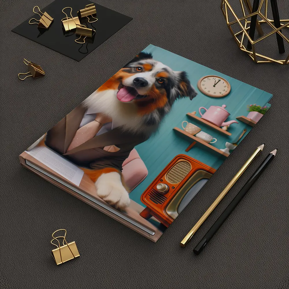 Australian Shepherd Dog Suit Retro Kitchen – Notebooks