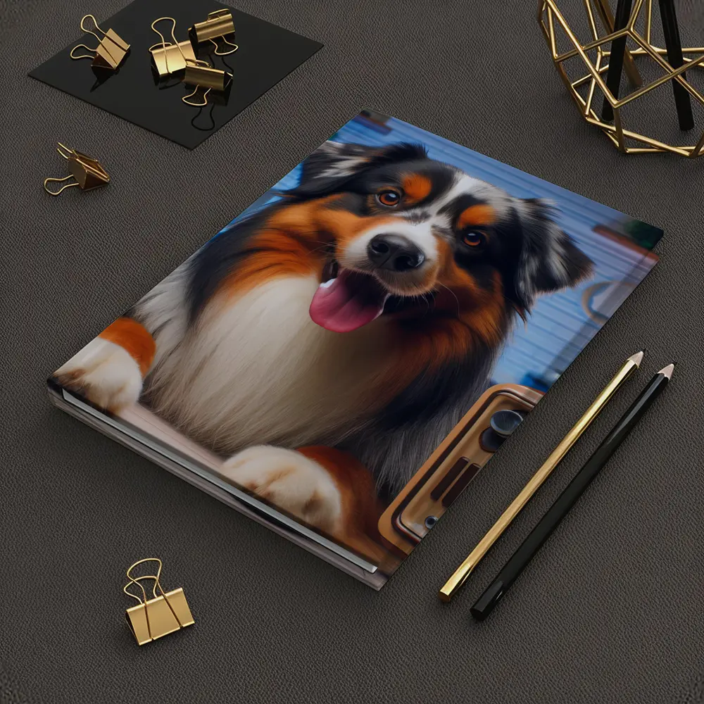 Australian Shepherd Dog Cozy Home Interior – Notebooks