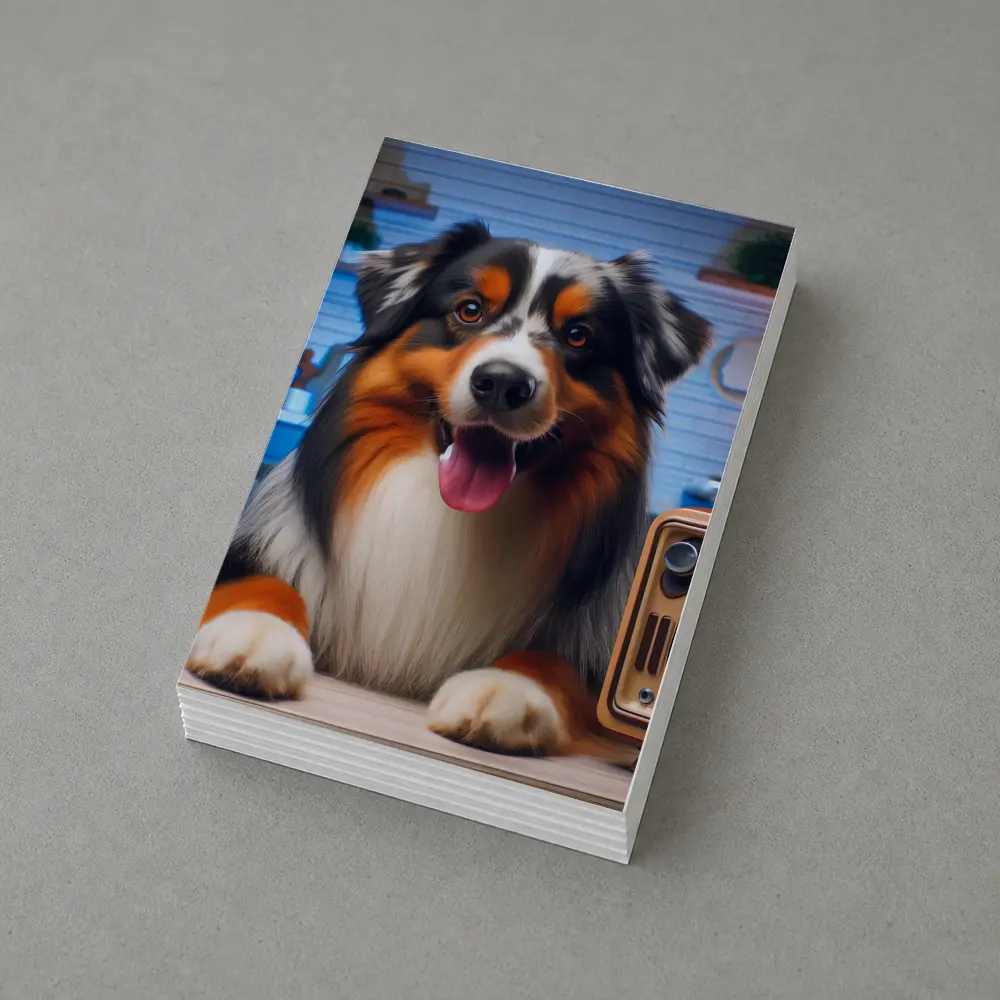 Australian Shepherd Dog Cozy Home Interior – Postcards