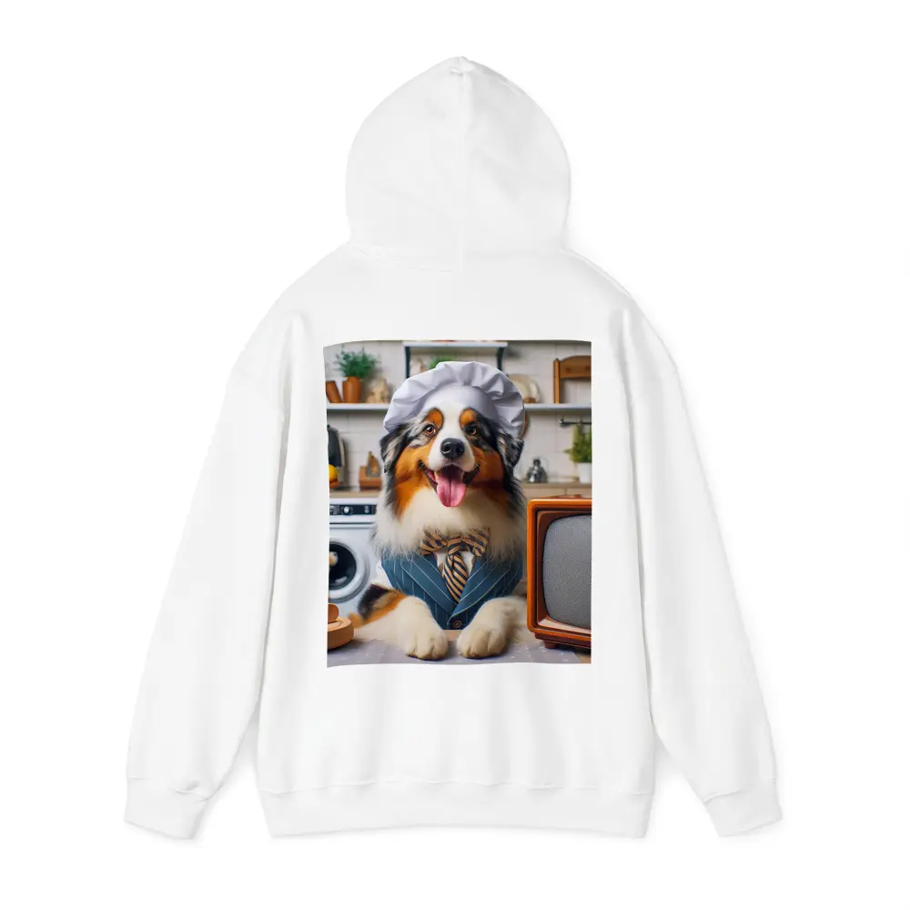 Australian Shepherd Chef Hat Kitchen Scene – Hoodies