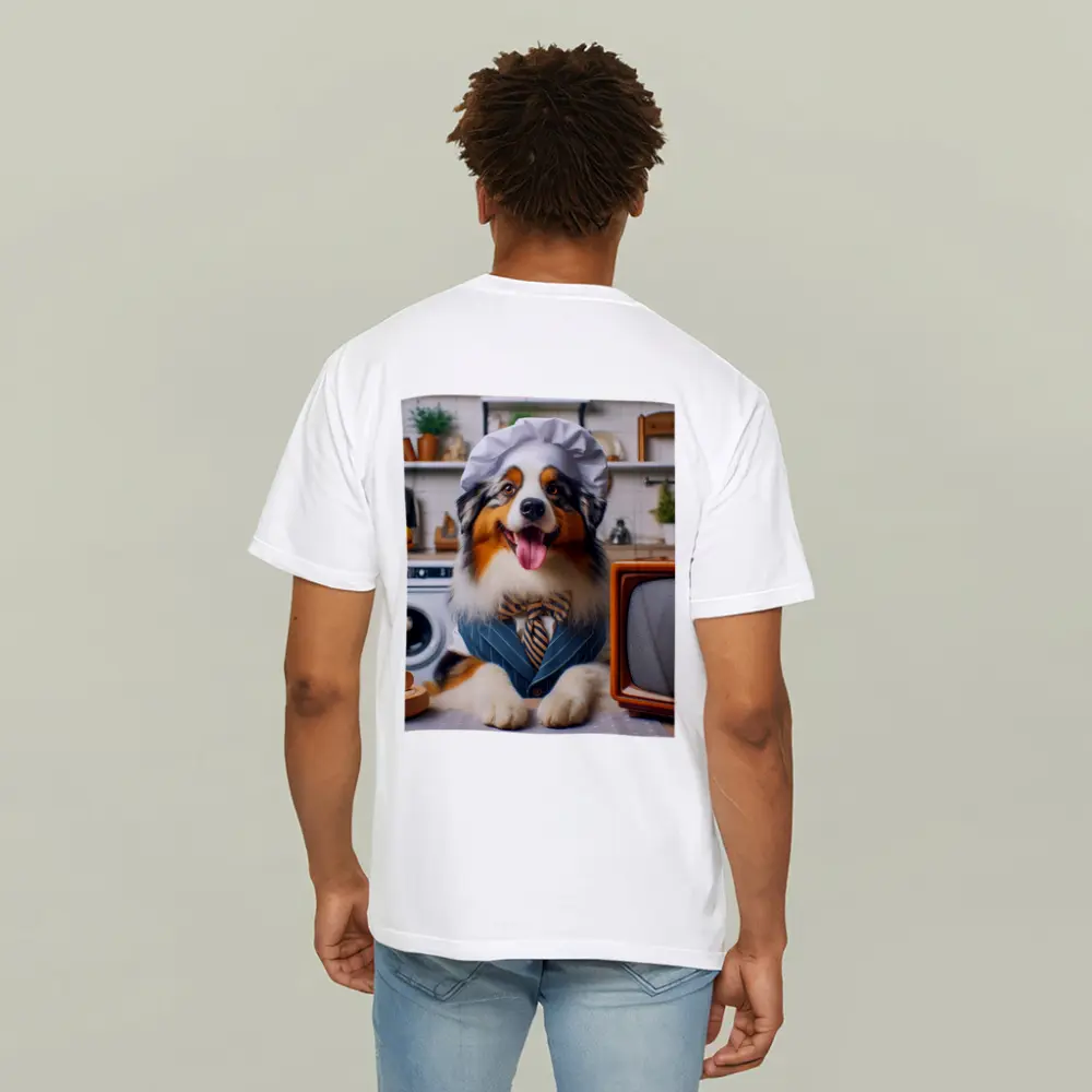 Australian Shepherd Chef Hat Kitchen Scene – T-Shirts