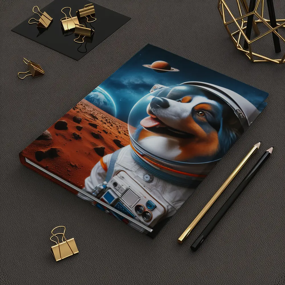 Australian Shepherd Astronaut Dog Space Planet – Notebooks