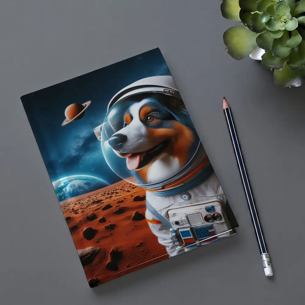 Australian Shepherd Astronaut Dog Space Planet – Notebooks