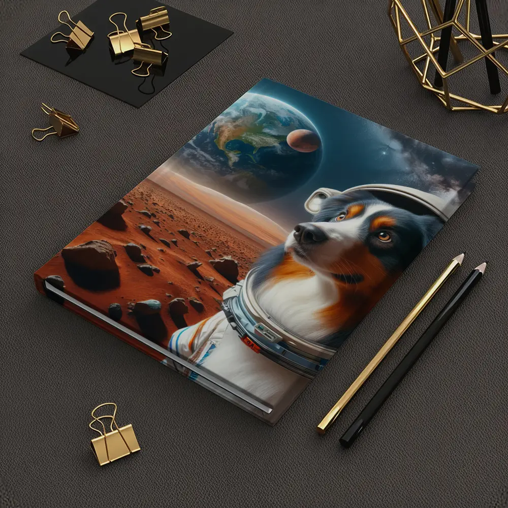Australian Shepherd Astronaut Dog Space Mars – Notebooks