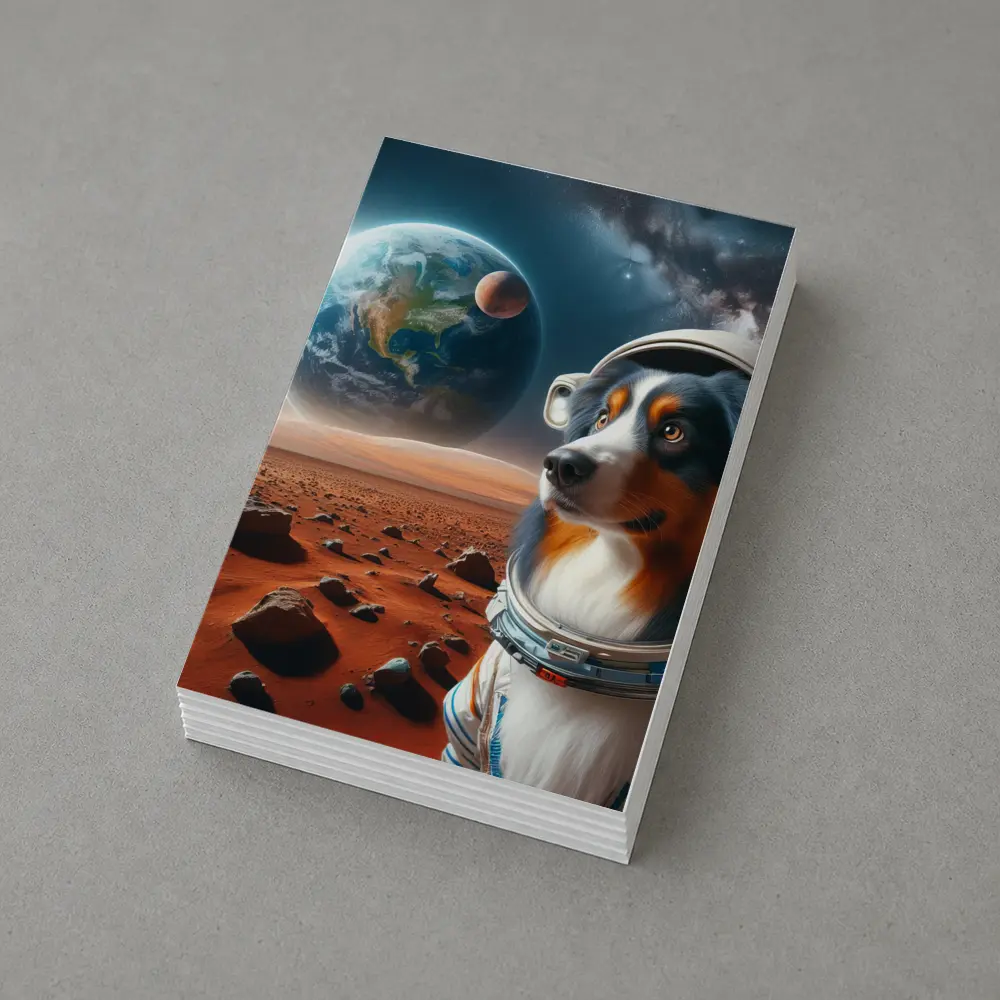 Australian Shepherd Astronaut Dog Space Mars – Postcards