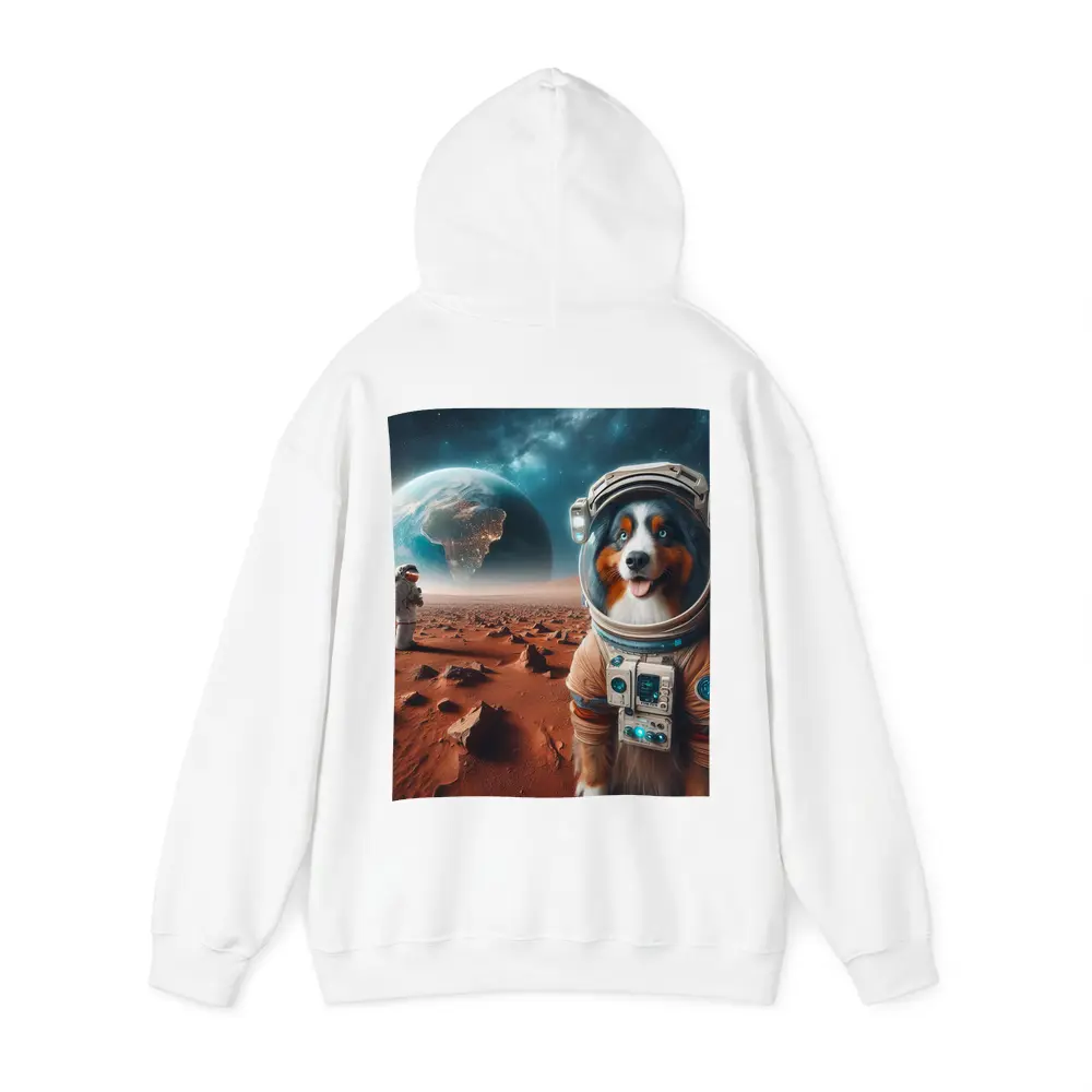 Australian Shepherd Astronaut Dog On Mars – Hoodies