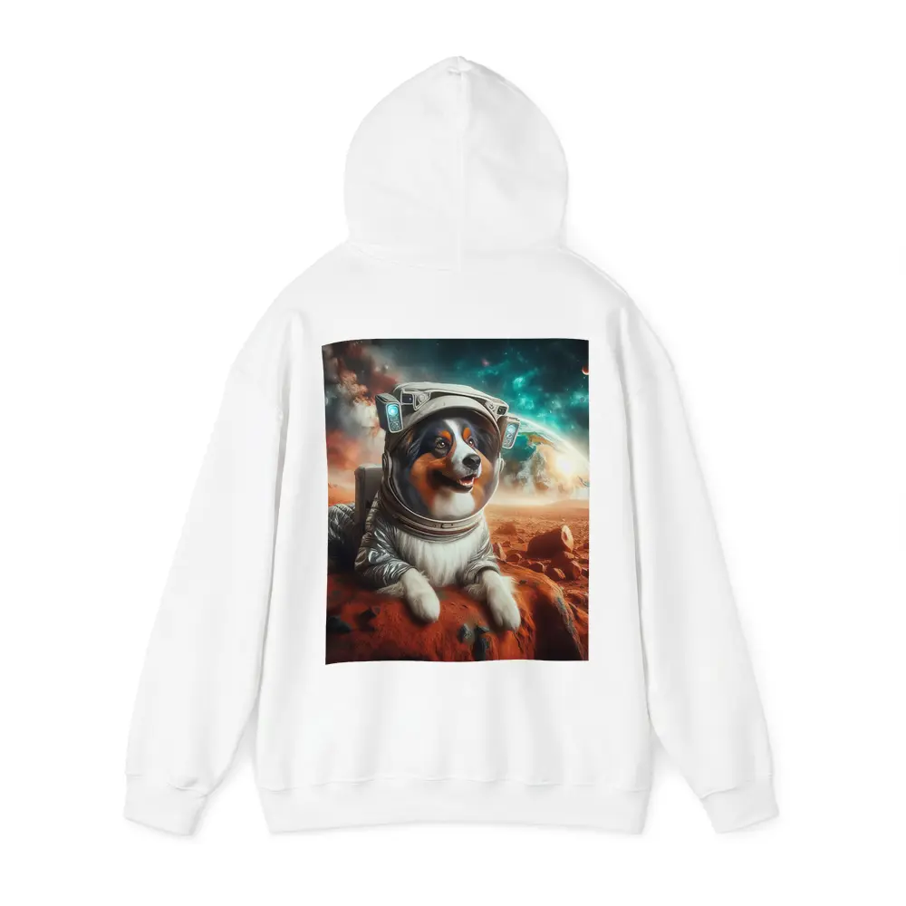 Australian Shepherd Astronaut Dog On Mars – Hoodies