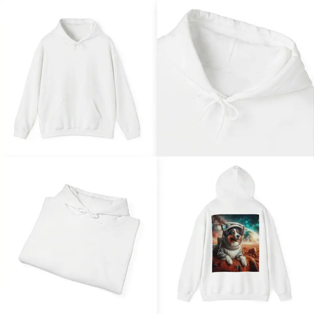 Australian Shepherd Astronaut Dog On Mars – Hoodies