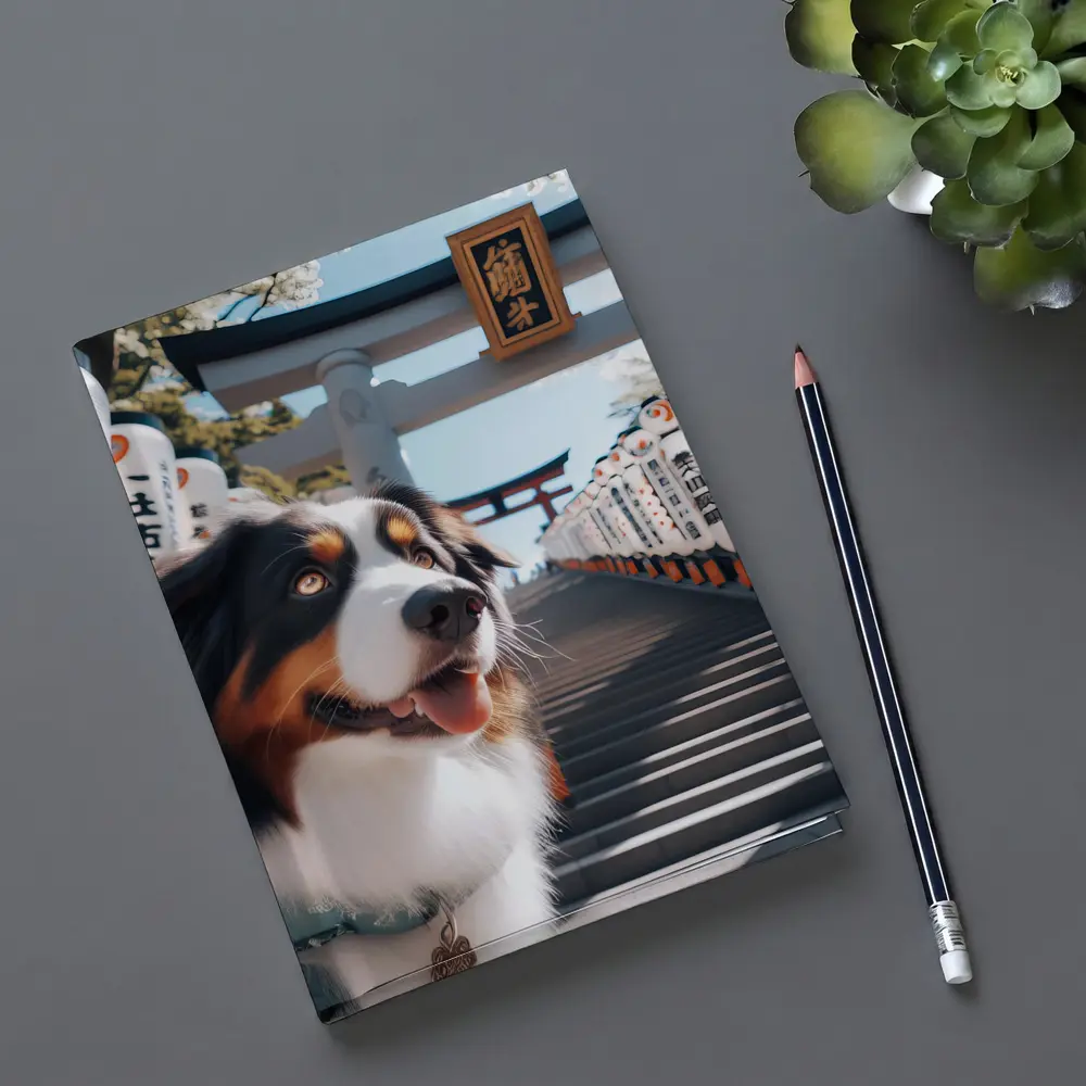 Australian Shepherd Dog Japanese Shrine Torii Gates – Notebooks