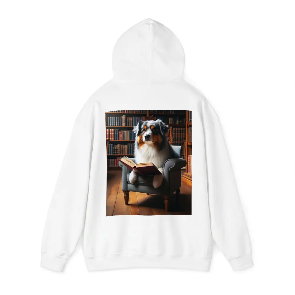 Australian Shepherd Reading Book Library Chair – Hoodies