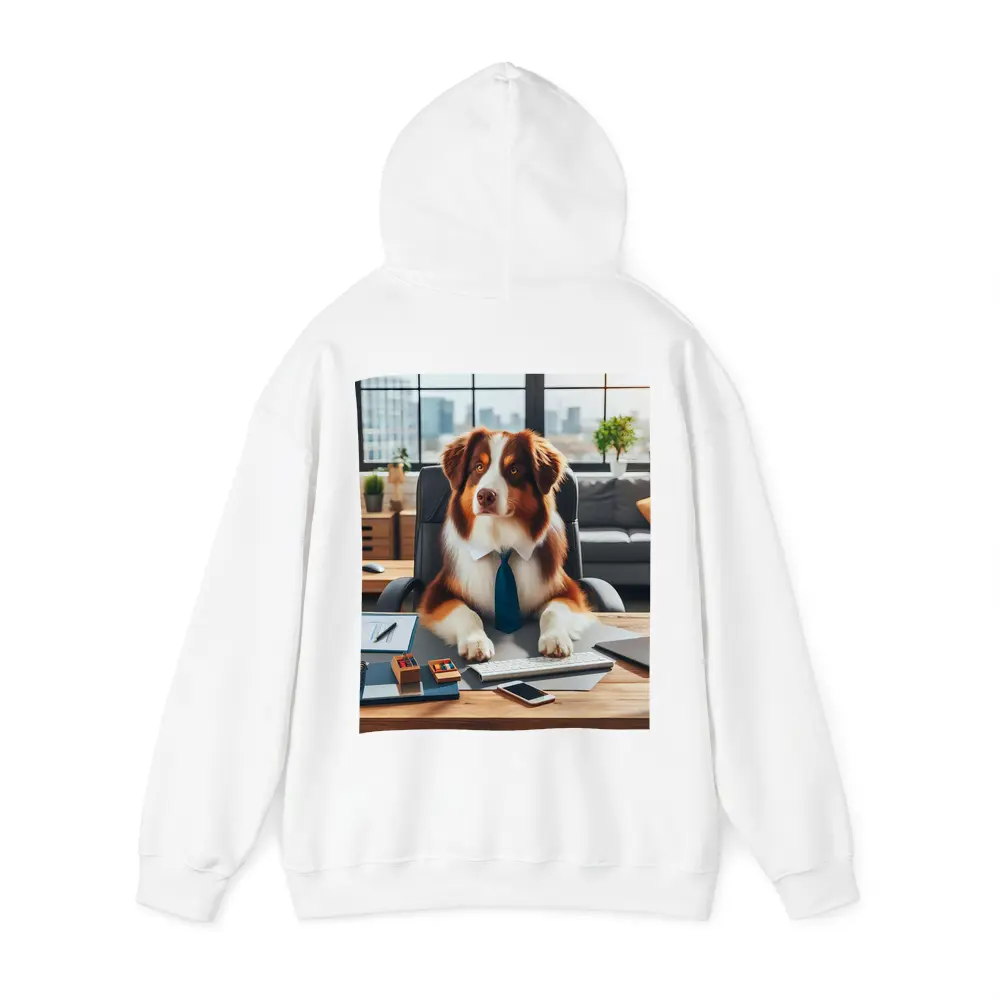 Australian Shepherd Dog Office Desk Worker – Hoodies