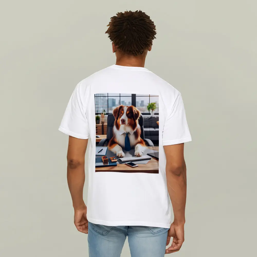 Australian Shepherd Dog Office Desk Worker – T-Shirts
