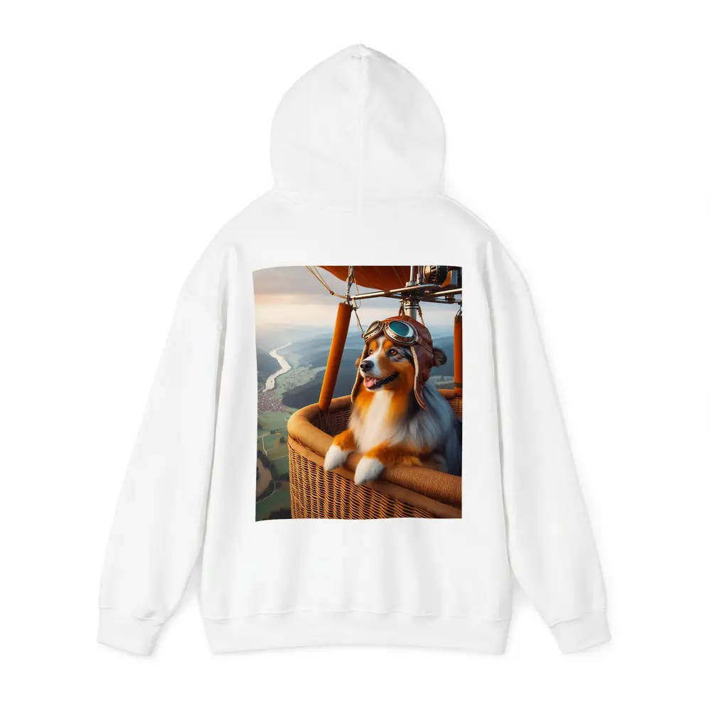 Australian Shepherd Pilot Hot Air Balloon – Hoodies