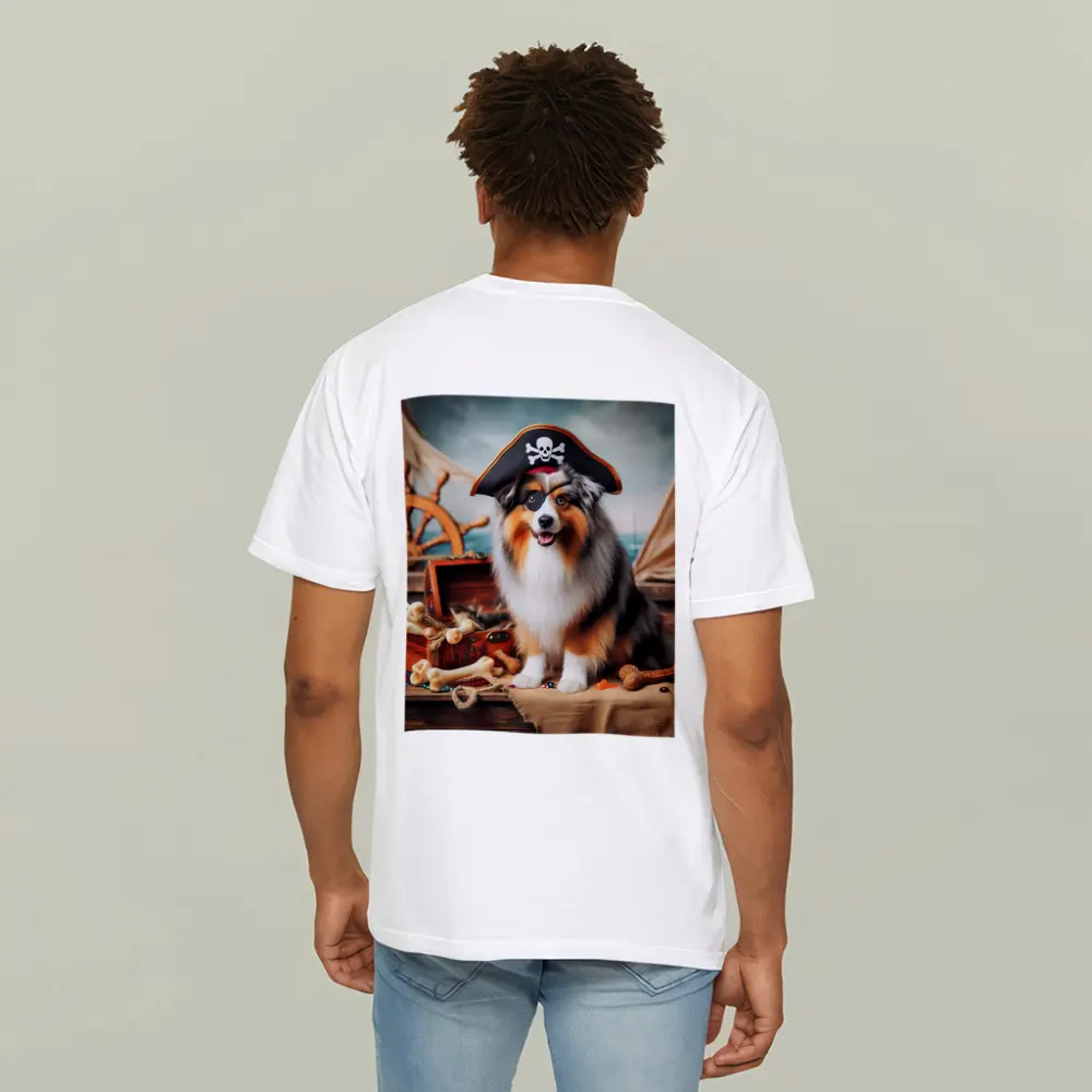 Australian Shepherd Pirate Dog Ship Deck – T-Shirts