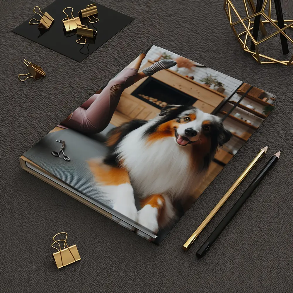 Australian Shepherd Dog Yoga Home Interior – Notebooks