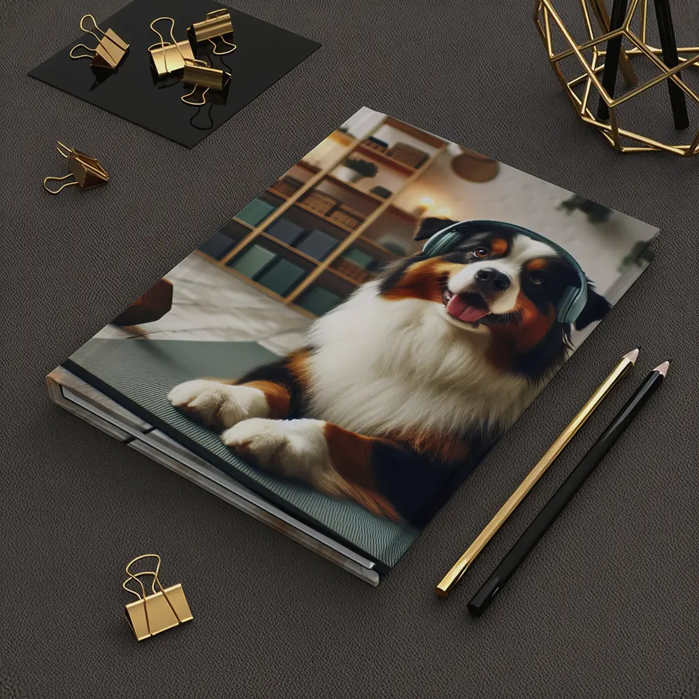 Bernese Mountain Dog Headphones Home Gym – Notebooks