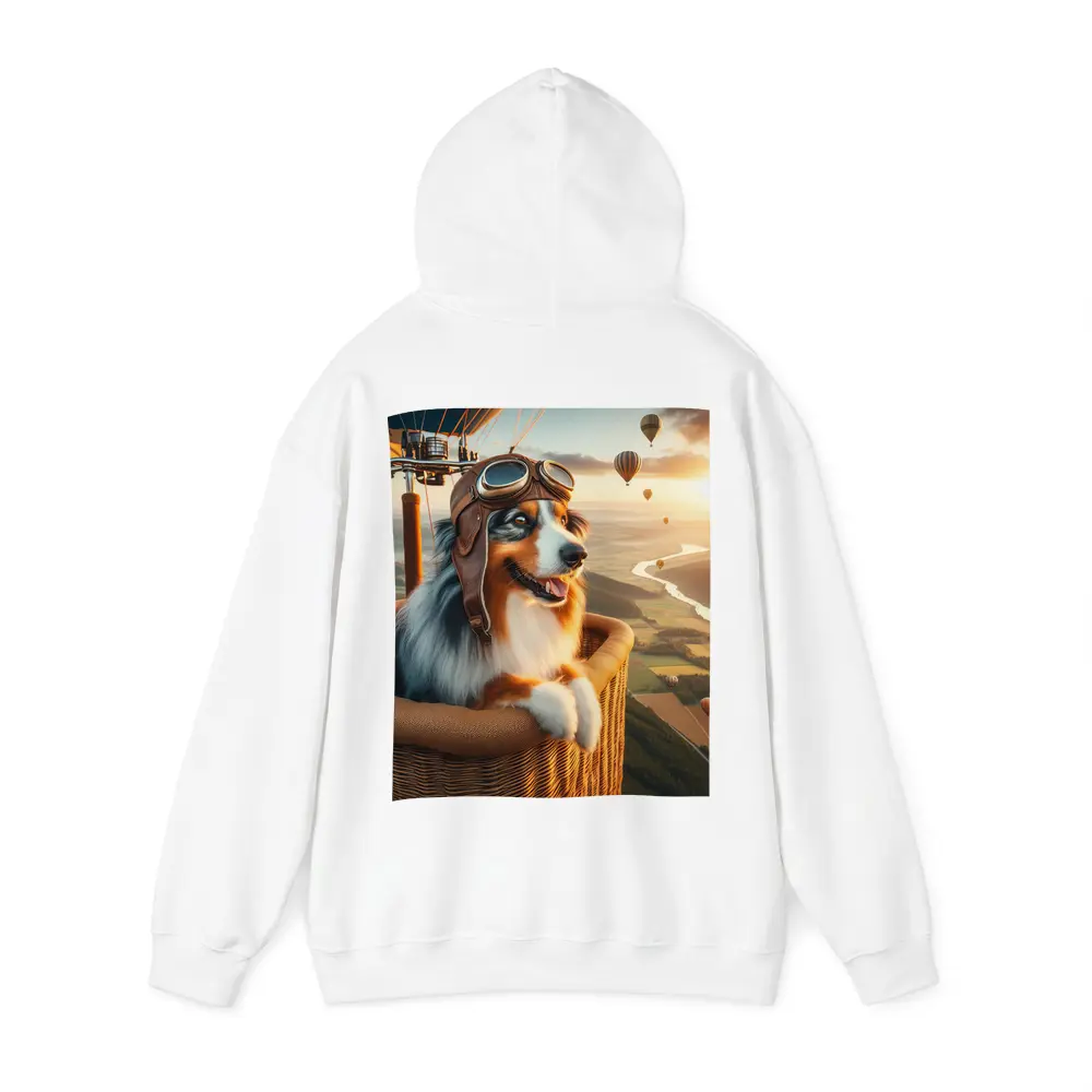 Australian Shepherd Pilot Hot Air Balloon – Hoodies