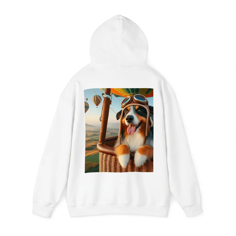 Australian Shepherd Pilot Hot Air Balloon – Hoodies
