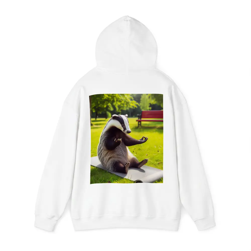 Badger Doing Yoga In Sunny Park – Hoodies