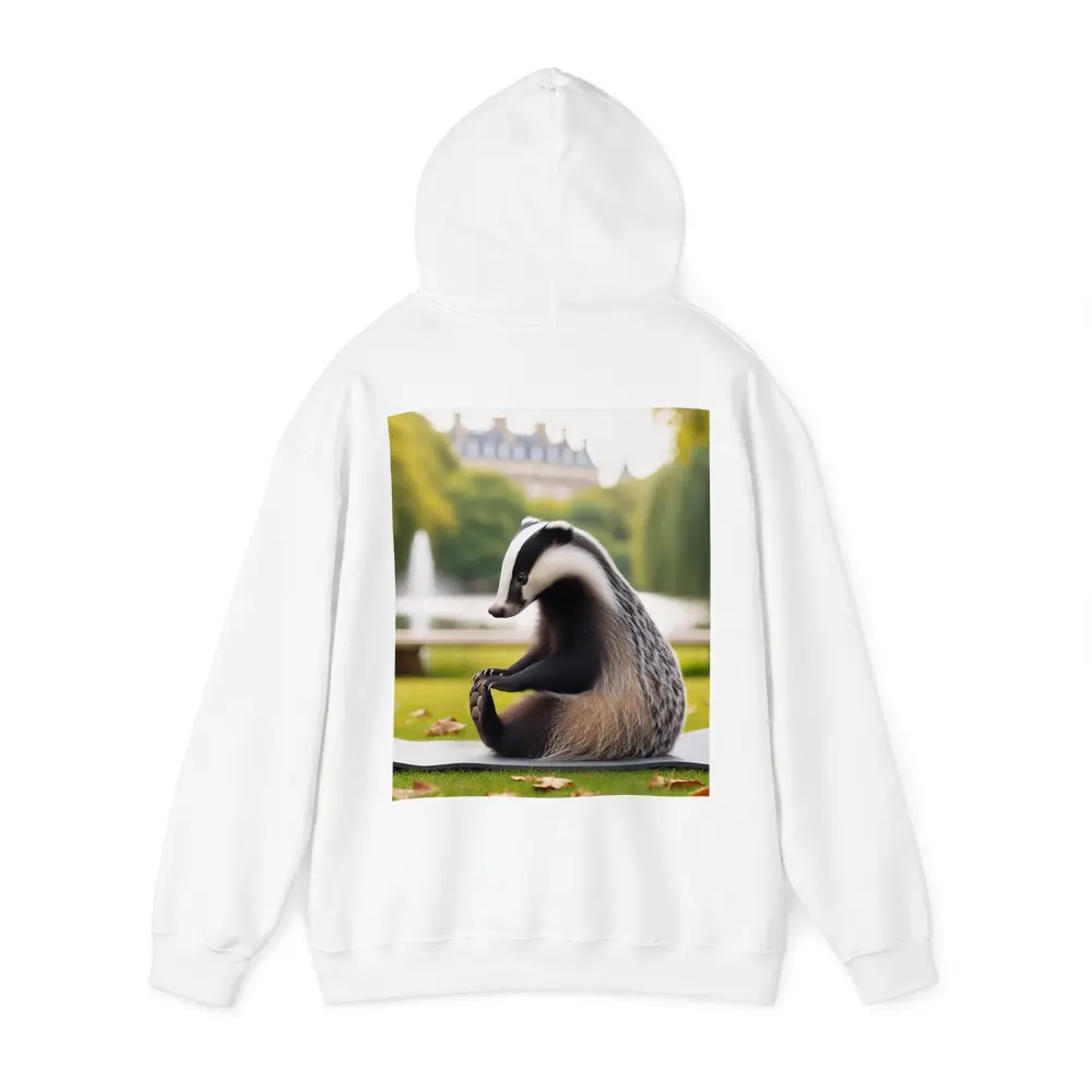 Badger Doing Yoga In Park – Hoodies