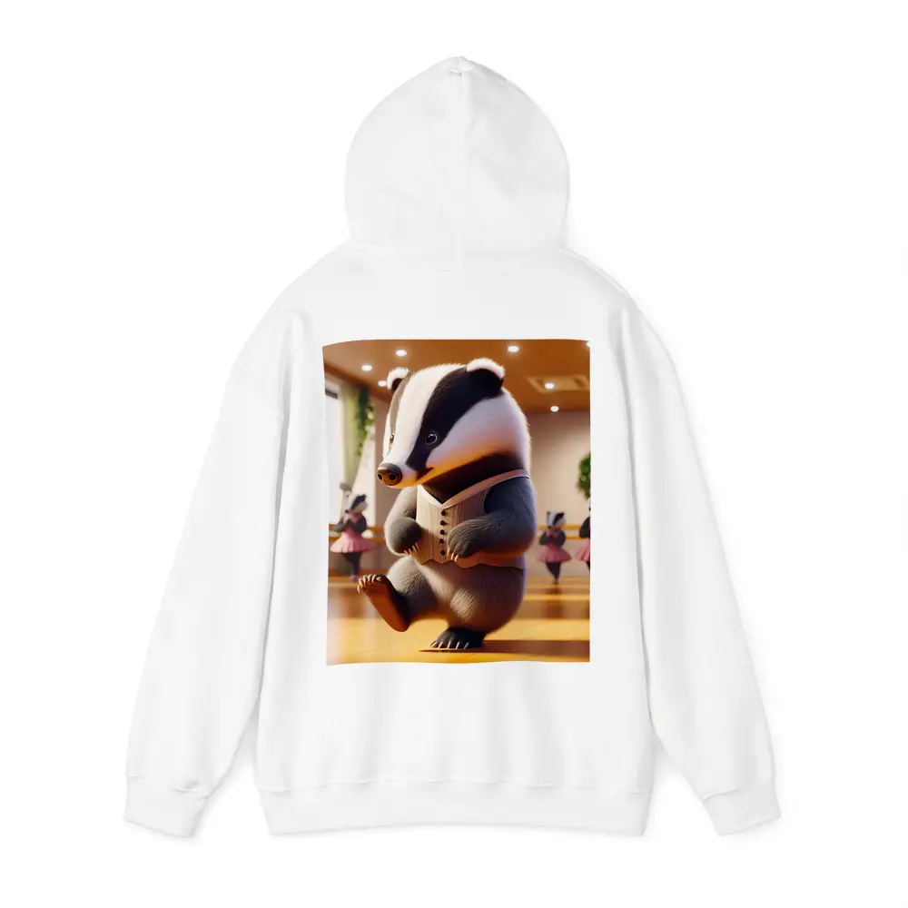 Dancing Badger In Ballet Studio Art – Hoodies