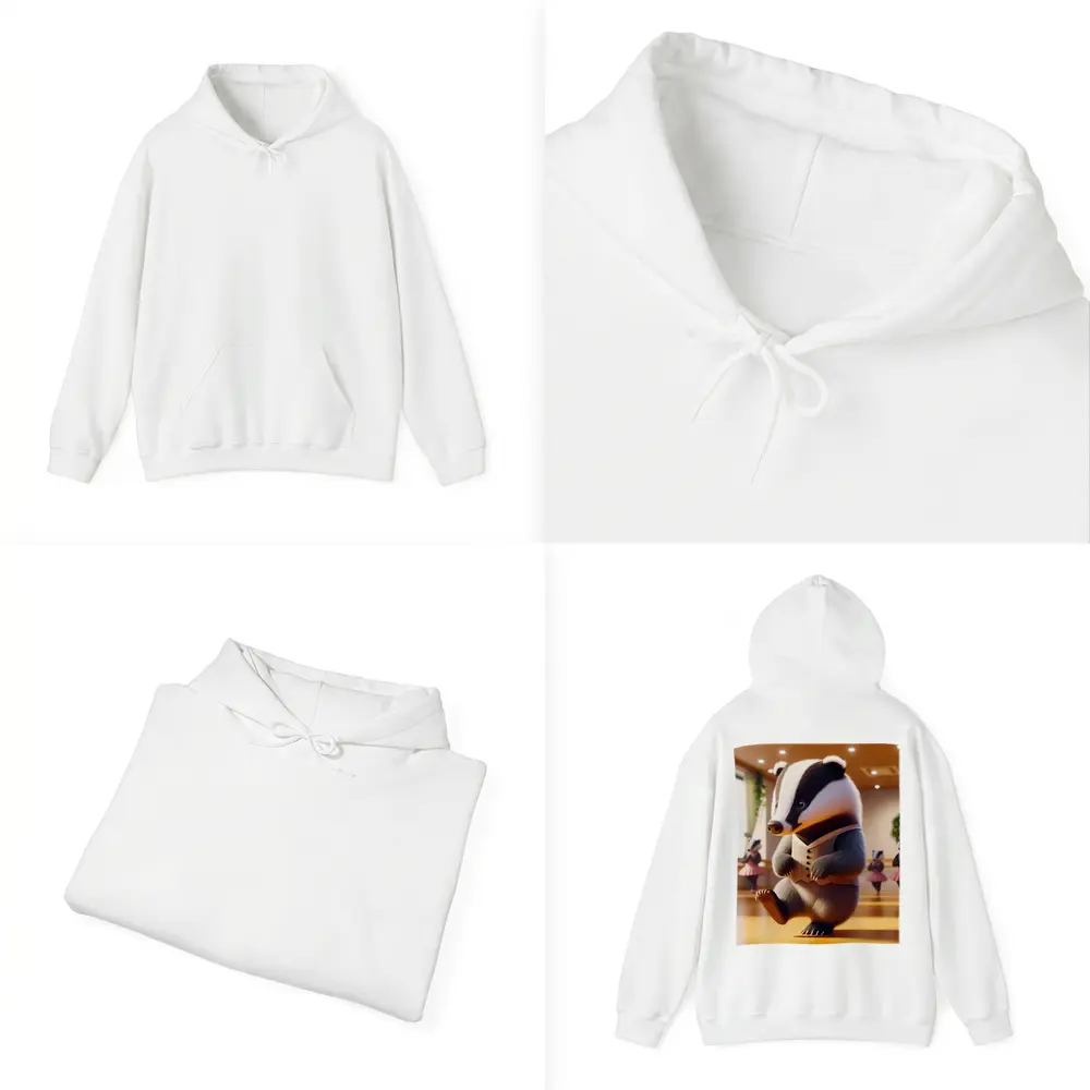 Dancing Badger In Ballet Studio Art – Hoodies