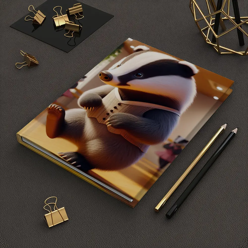 Dancing Badger In Ballet Studio Art – Notebooks