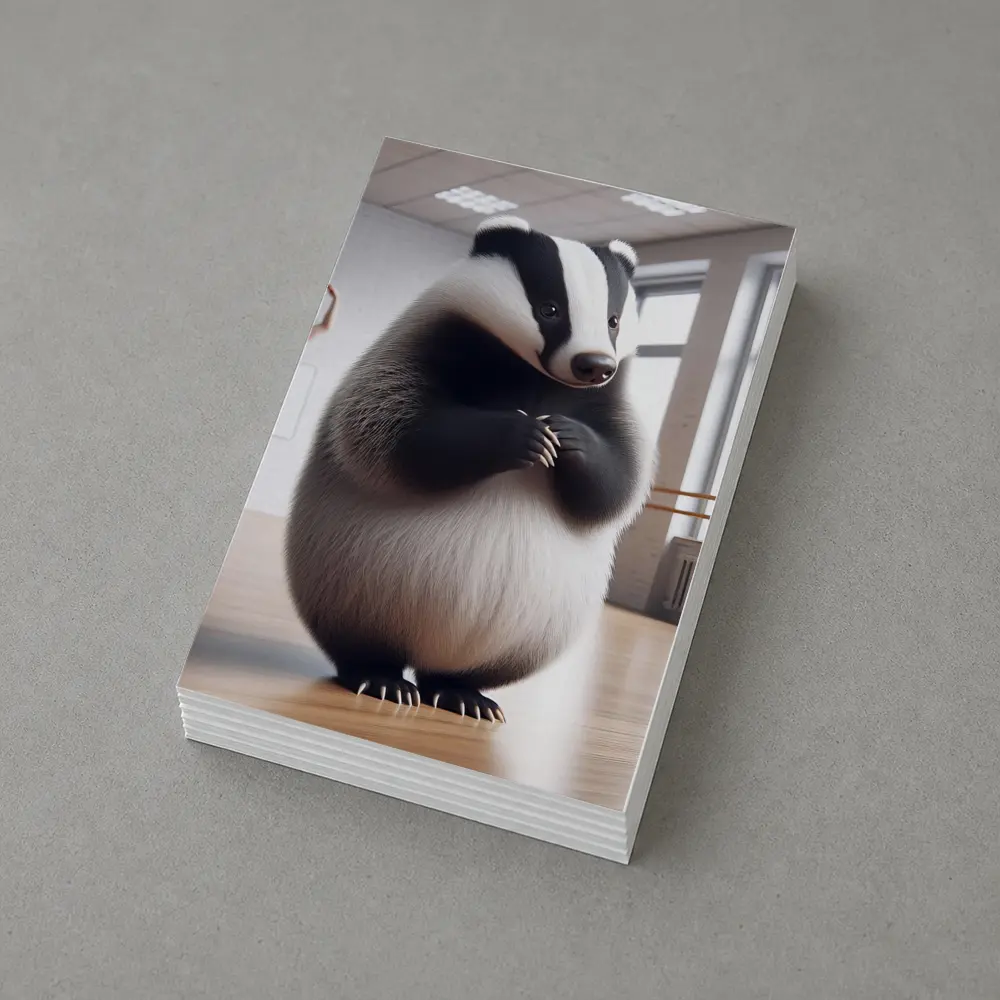 Dancing Badger In Ballet Studio Art – Postcards