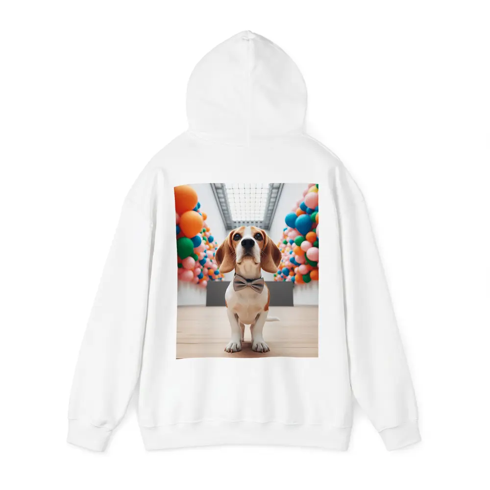 Beagle Dog Bow Tie Colorful Balloons Gallery – Hoodies