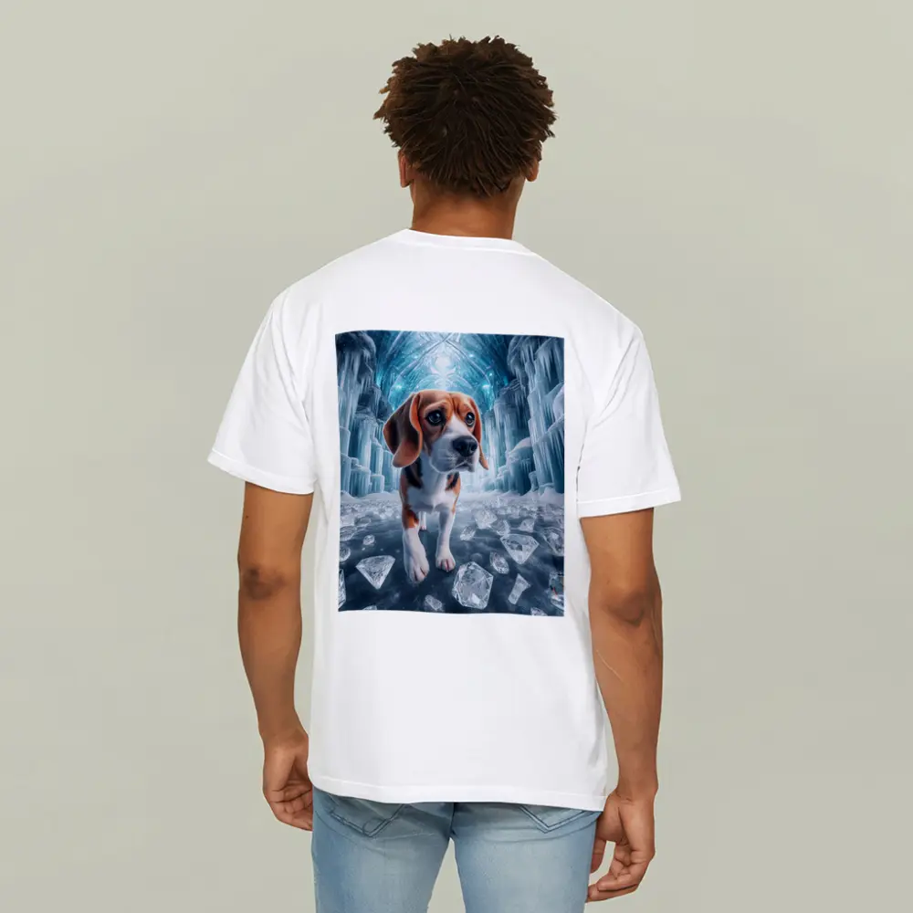 Beagle Puppy Walking Through Ice Crystal Palace – T-Shirts