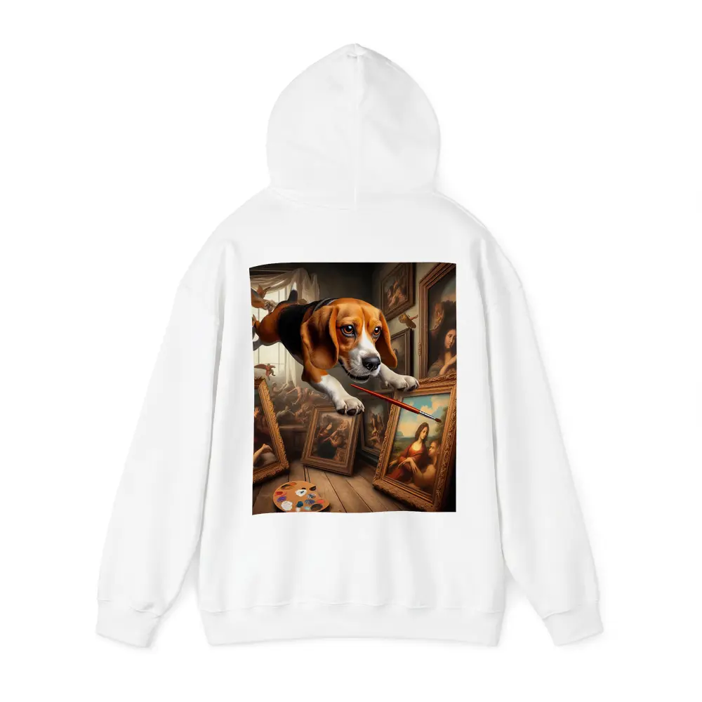 Beagle Artist Painting Classical Art Gallery – Hoodies