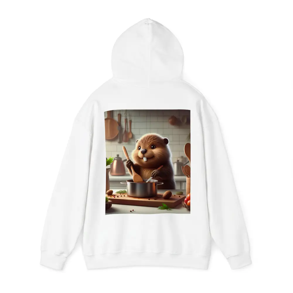 Beaver Cooking in Cozy Kitchen – Hoodies
