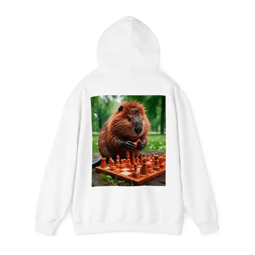 Beaver Playing Chess in Green Park – Hoodies