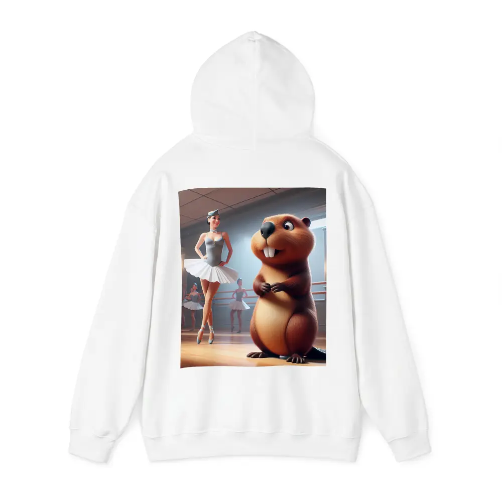 Beaver and Ballerina in Dance Studio – Hoodies