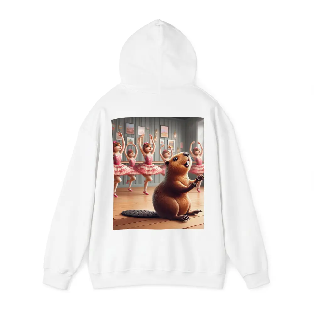 Beaver Dancing In Pink Ballet Studio – Hoodies