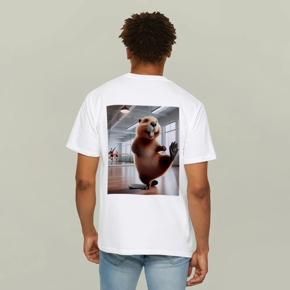 Dancing Beaver In Ballet Studio – T-Shirts